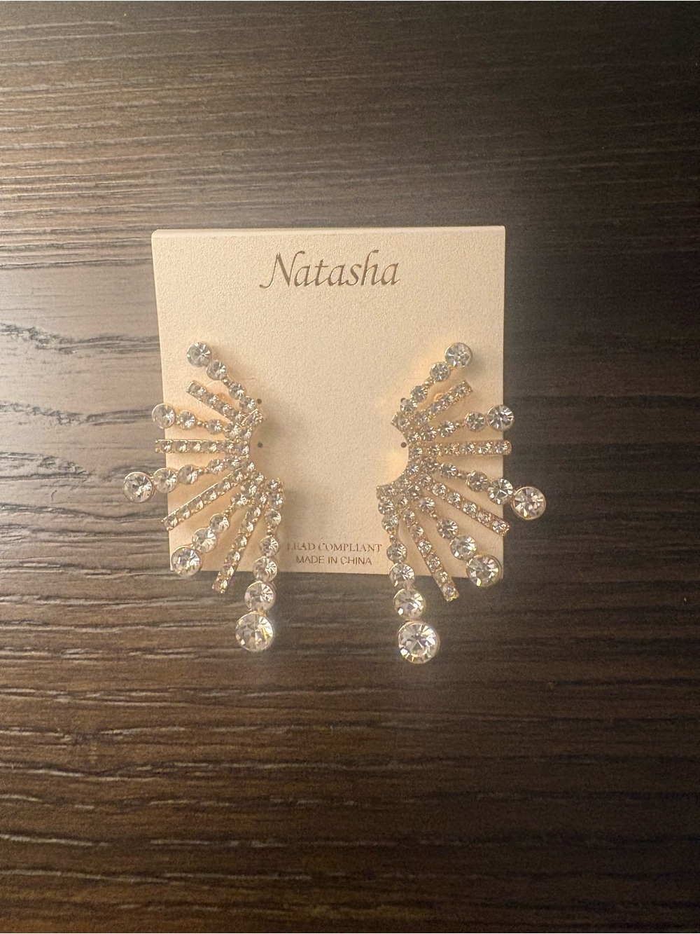 NEW Natasha Gold Statement Earrings